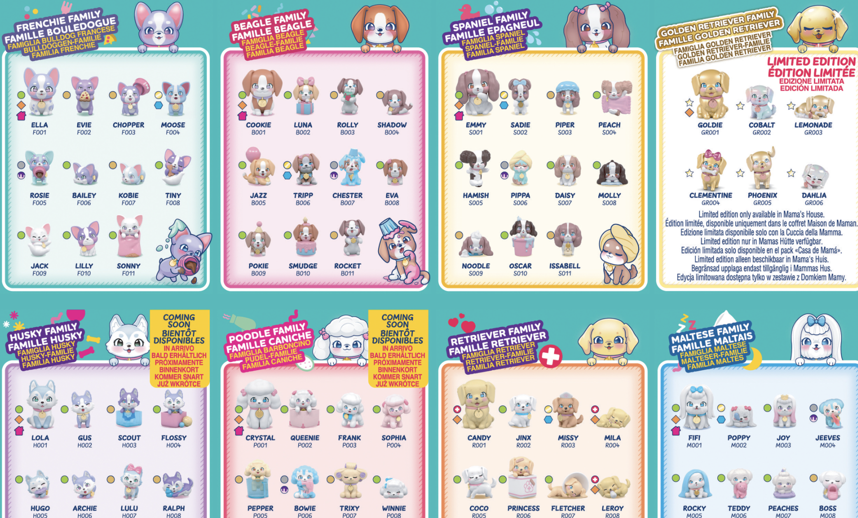 Little Live Pets Mama Surprise Families Collector Sheet